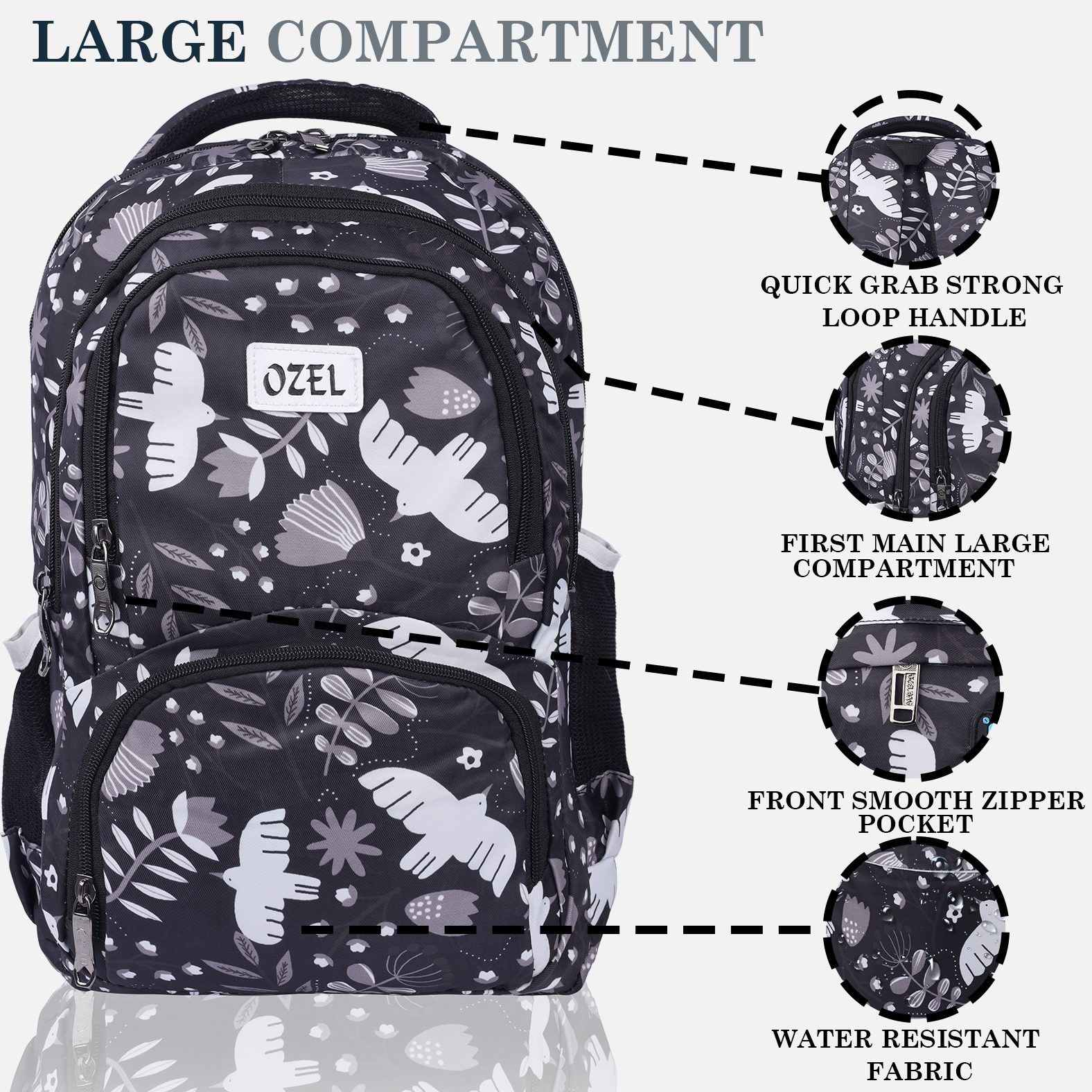 OZEL BAG WATER PROOF SCHOOL BAG 1.11